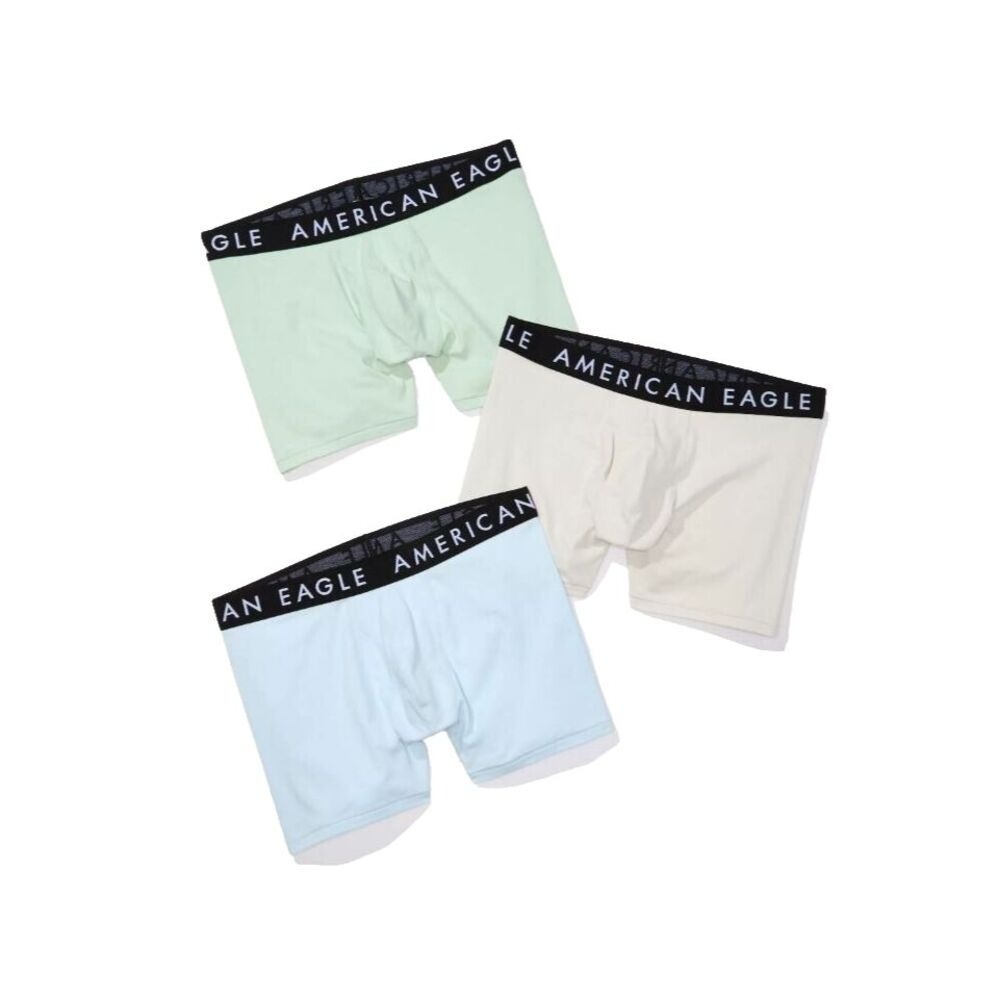 AEO American Eagle Classic Boxer Brief Mid 4.5" Inseam 3 Pack Multi